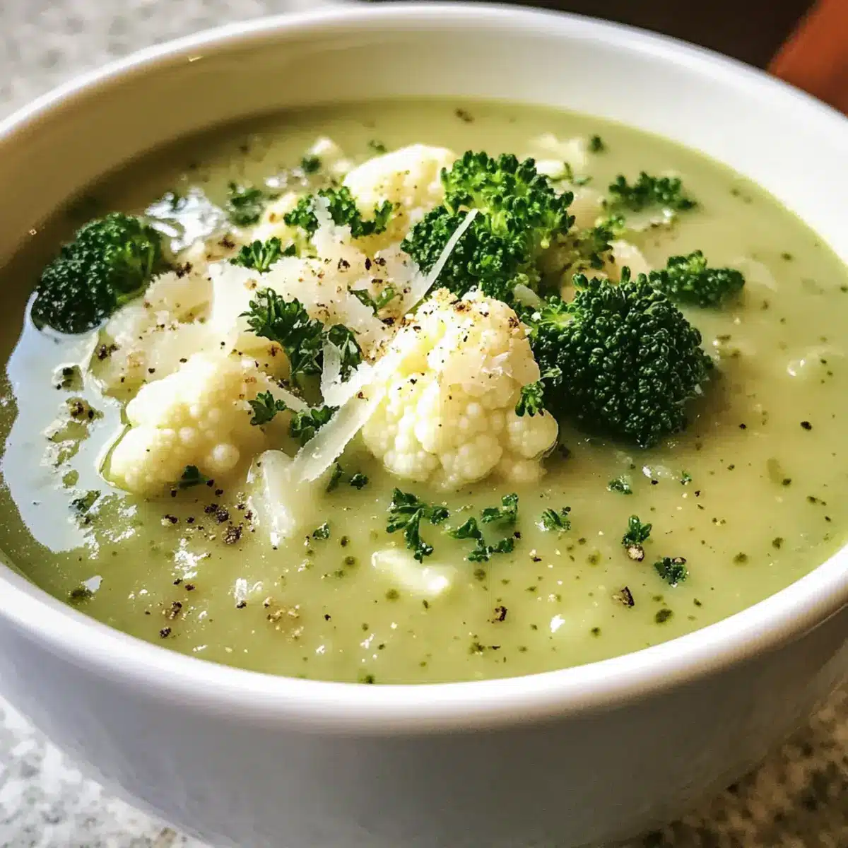 Broccoli Cauliflower Soup