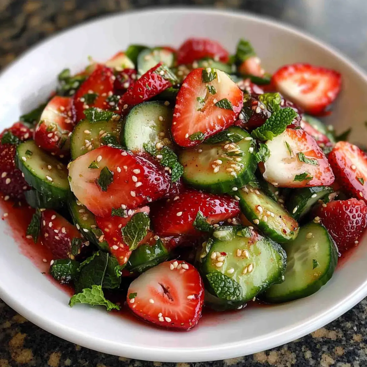 Cucumber Strawberry Salad