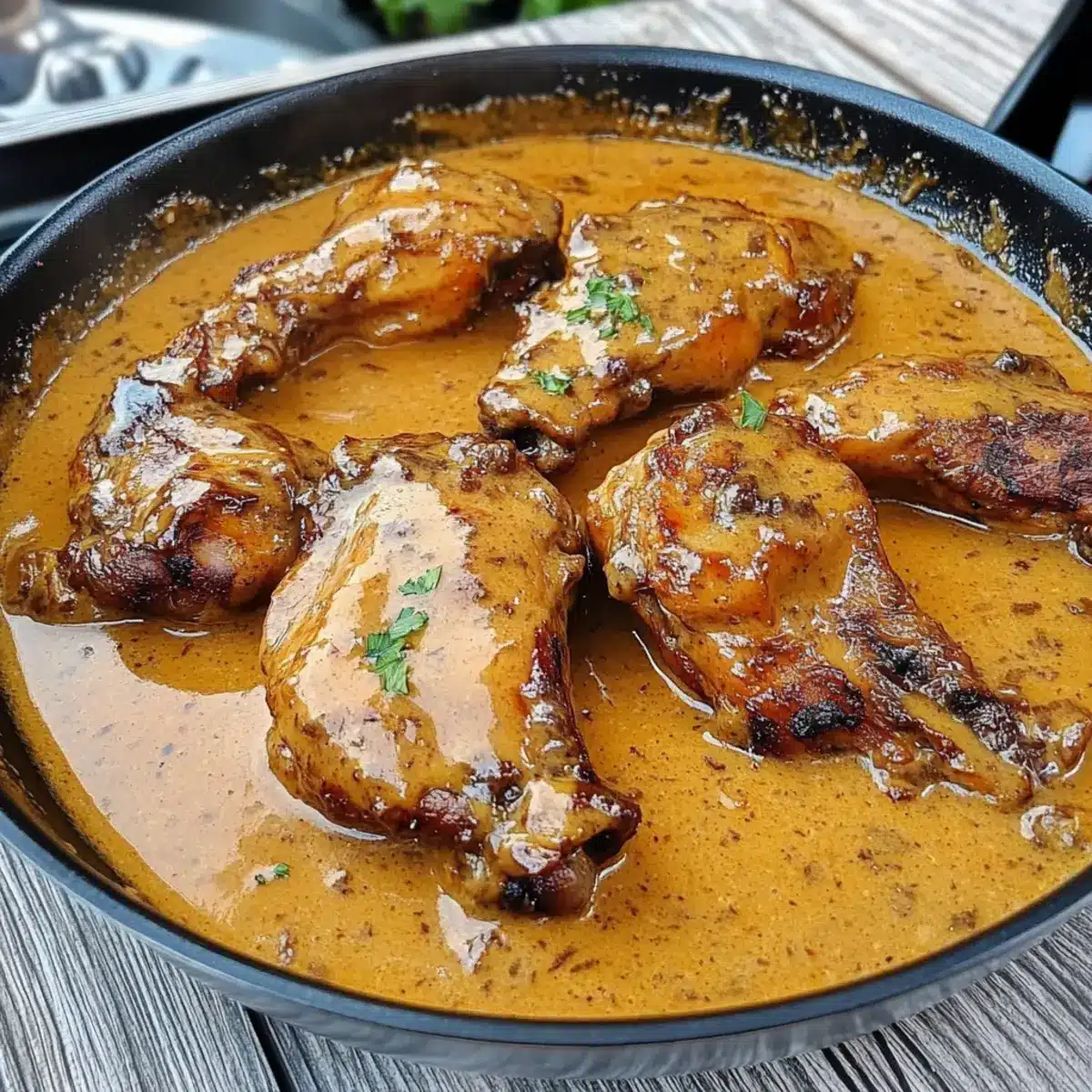 smothered chicken wings