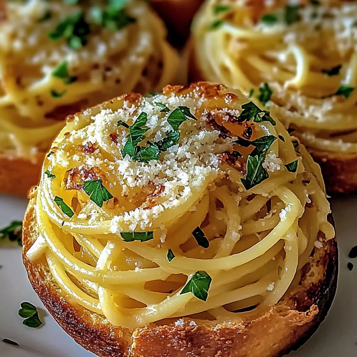 Spaghetti Garlic Bread