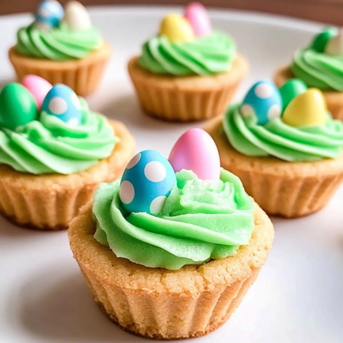 Easter Basket Sugar Cookie Cups