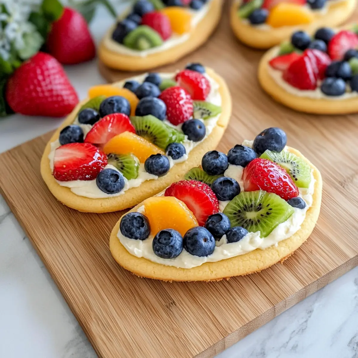 Easter Egg Fruit Pizzas