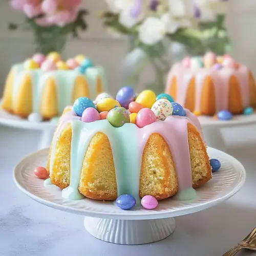 Mini Easter Bundt Cakes