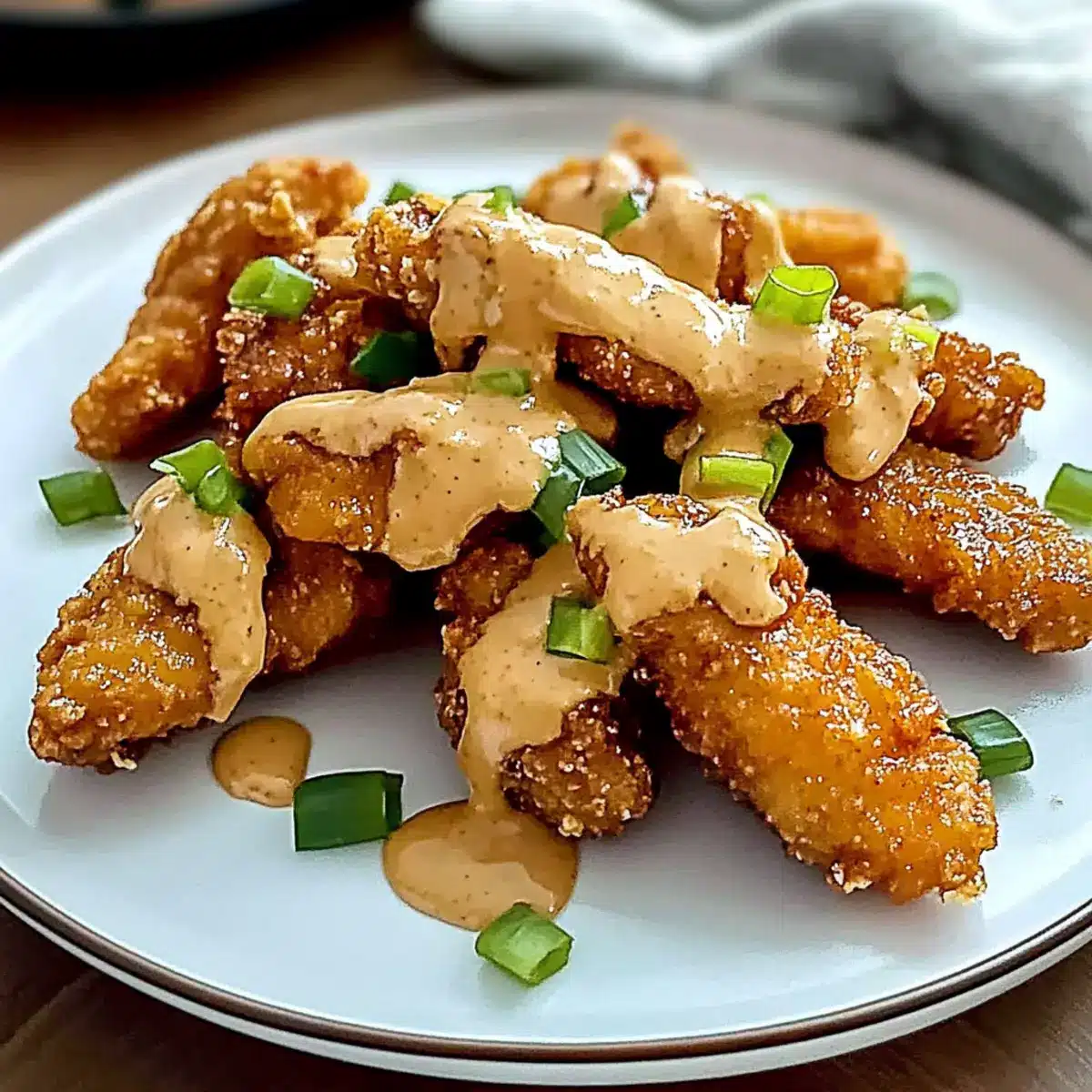 Crispy Chinese Peanut Butter Chicken