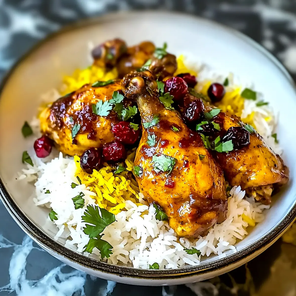Tender Persian Saffron Chicken