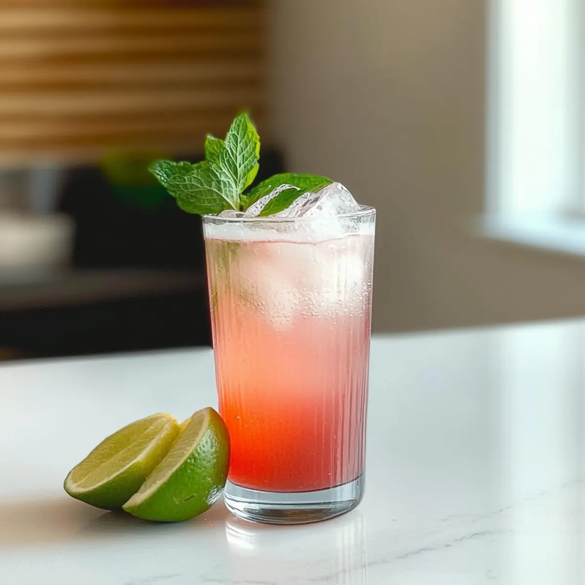 Pink Guava Soda Mocktail