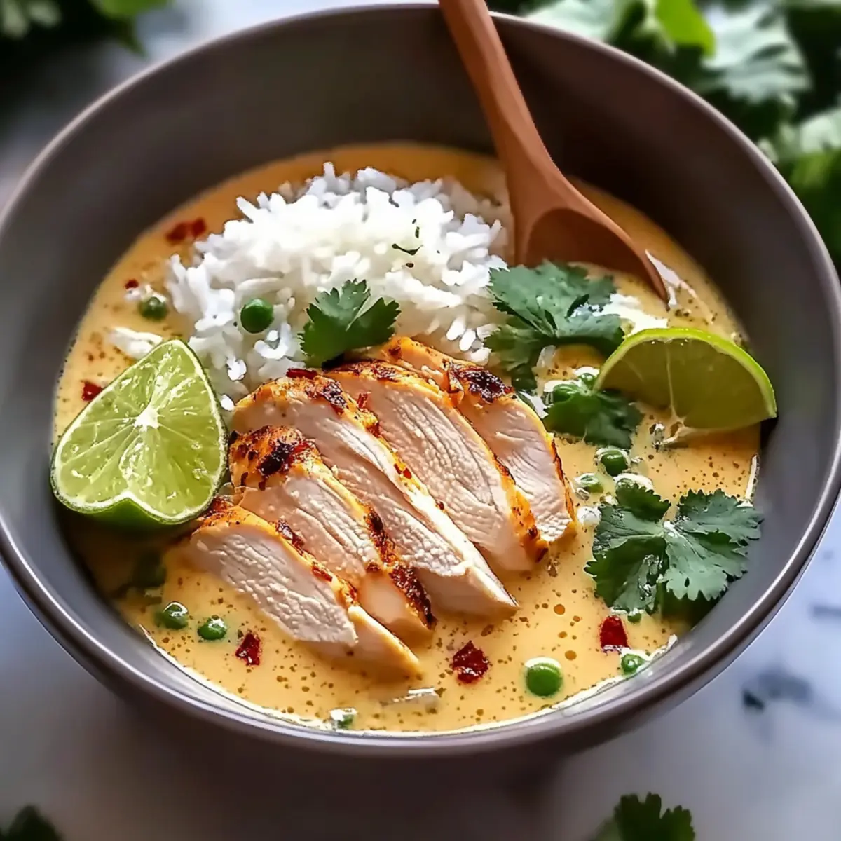 Coconut Chicken Brothy Rice
