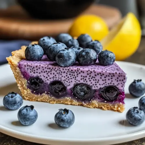No-Bake Blueberry Chia Seed Pie