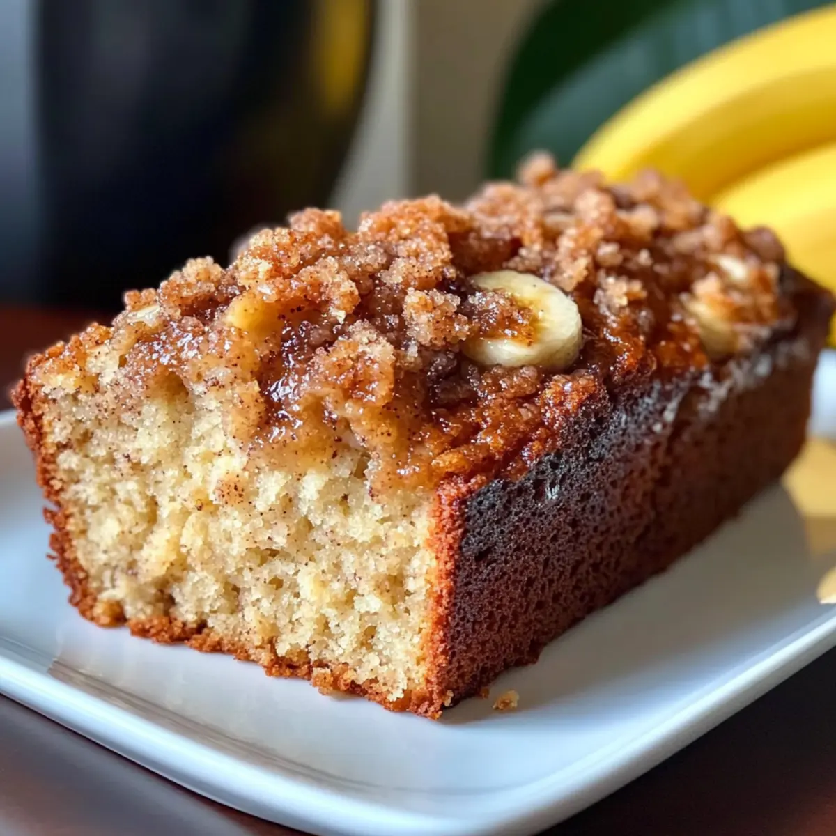 Banana Bread Recipe with Crunchy Streusel Topping