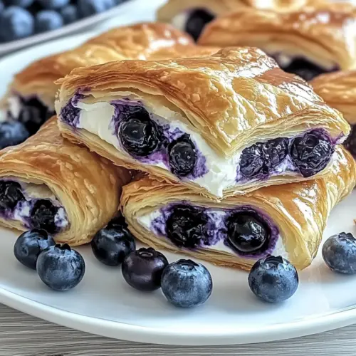 Blueberry Cream Cheese Puff Pastry