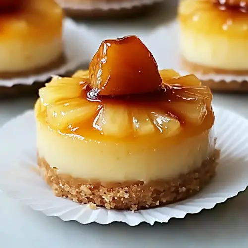Mini Pineapple Upside-Down Cheesecakes