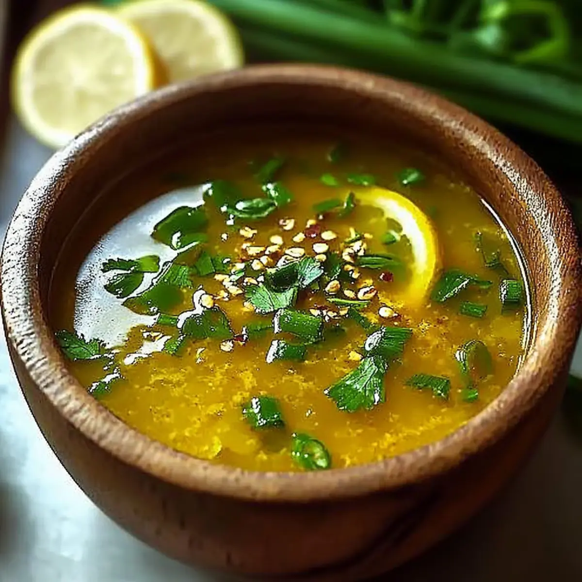 Miso Ginger Lemon Soup
