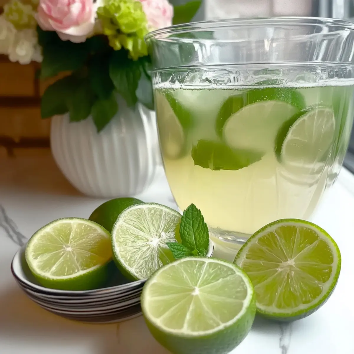 Sparkling Lime Mint Punch