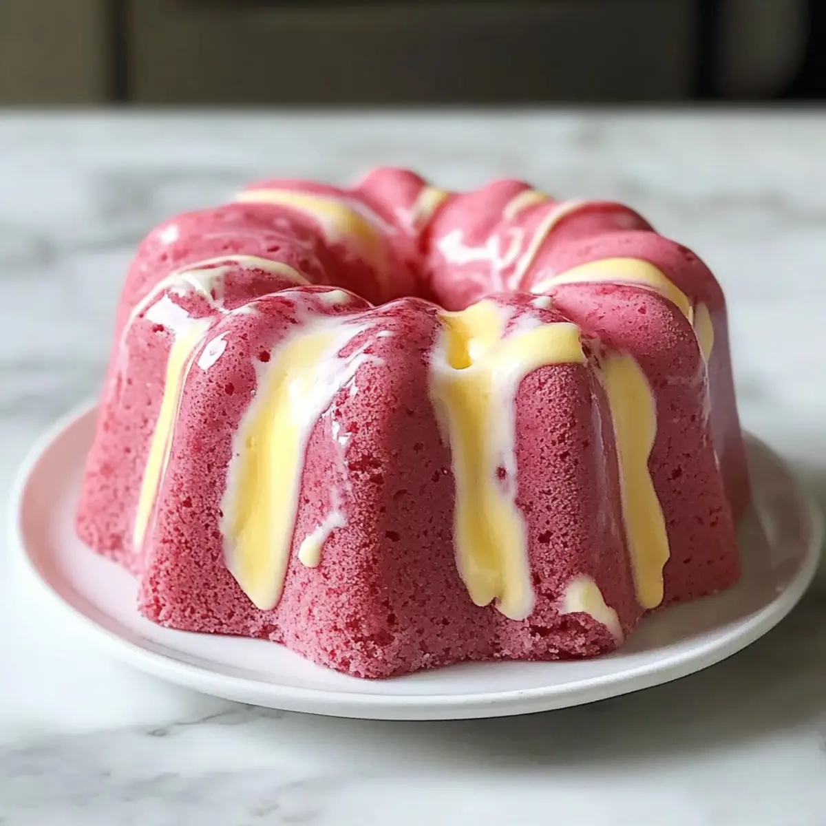 Strawberry Milkshake Pound Cake