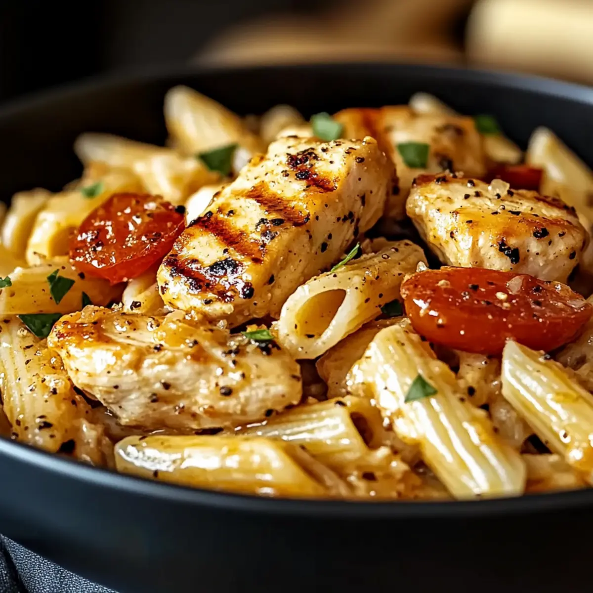 Honey Pepper Chicken Panini Pasta