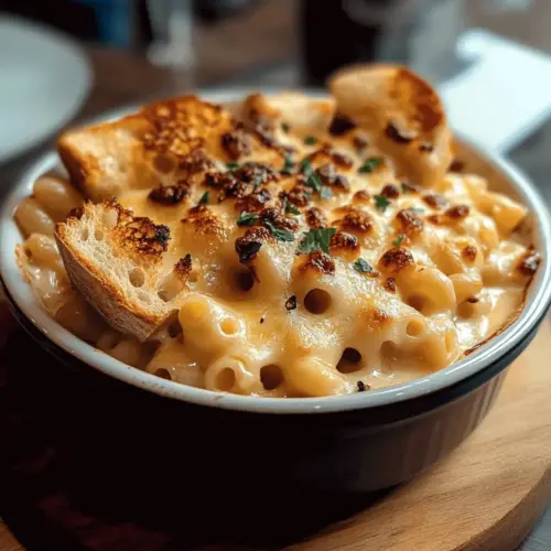 French onion soup mac & cheese