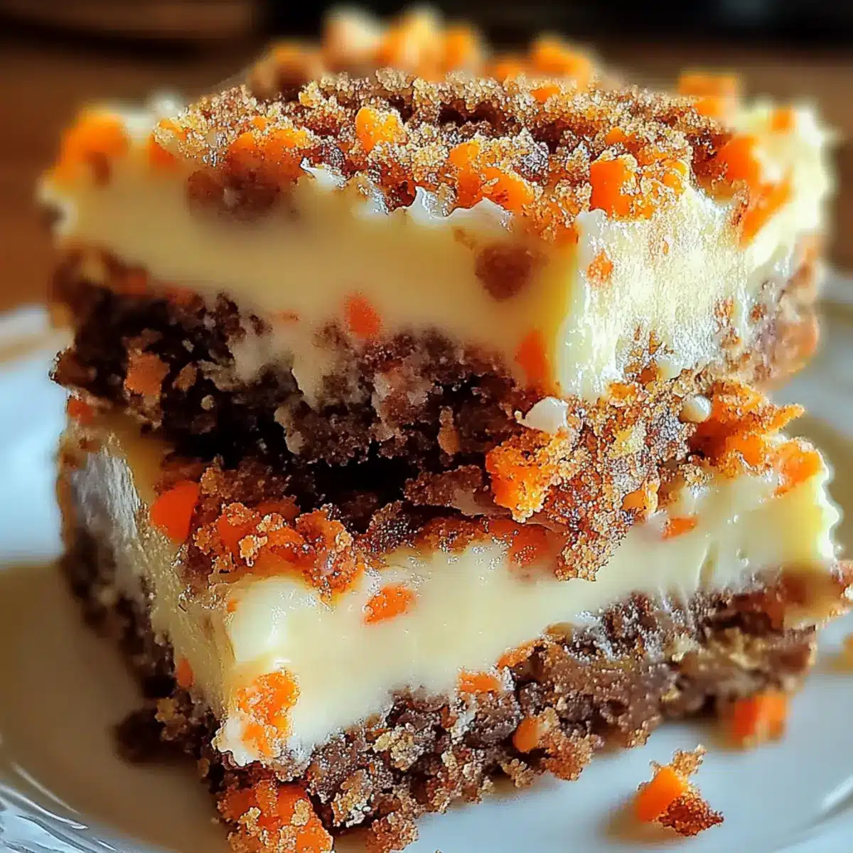 Carrot Cake Cream Cheese Bars