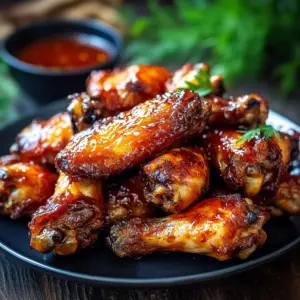 Crispy Oven-baked Honey Bbq Chicken Wings