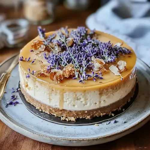 Honey Lavender Cheesecake