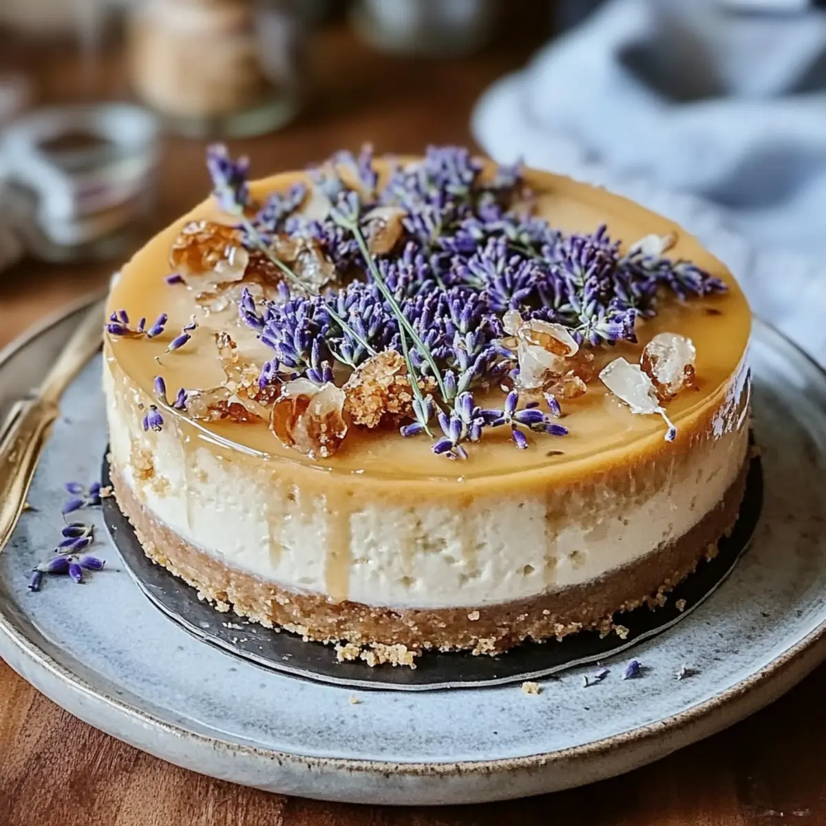 Honey Lavender Cheesecake