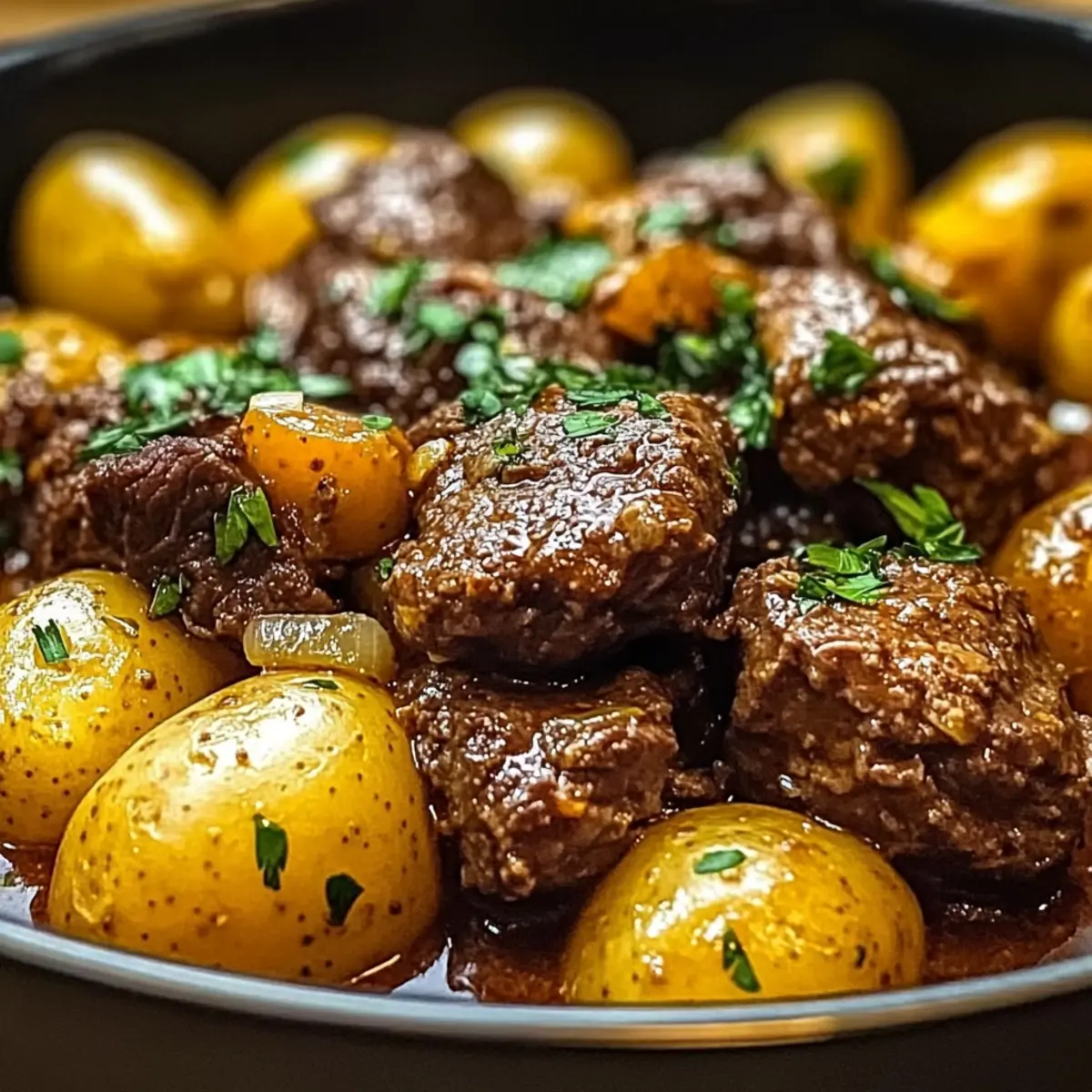 Slow Cooker Garlic Butter Beef