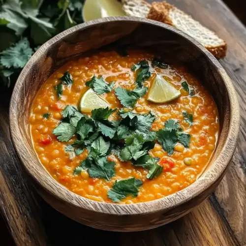 Thai Coconut Red Lentil Soup