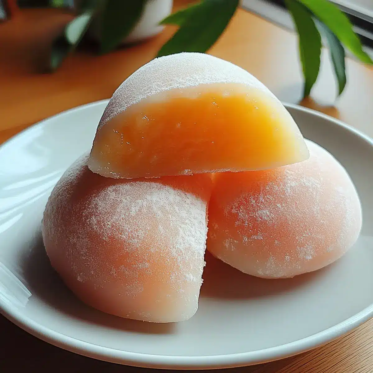 Whole Peach Mochi