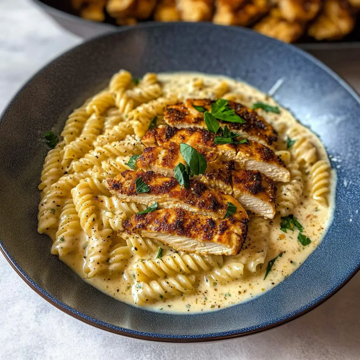 Creamy Chicken Garlic Parmesan Pasta