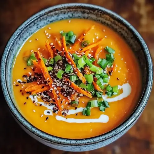 Spicy Miso Carrot Soup