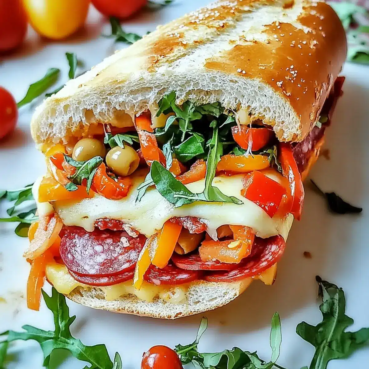 Baked Italian Grinder Sandwiches