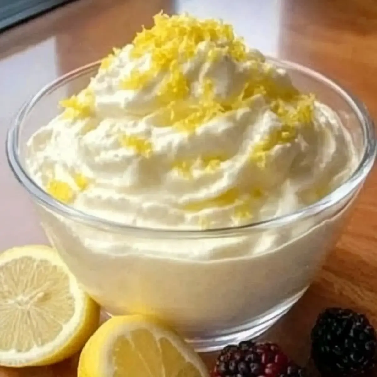 Lemon Cottage Cheese Pudding