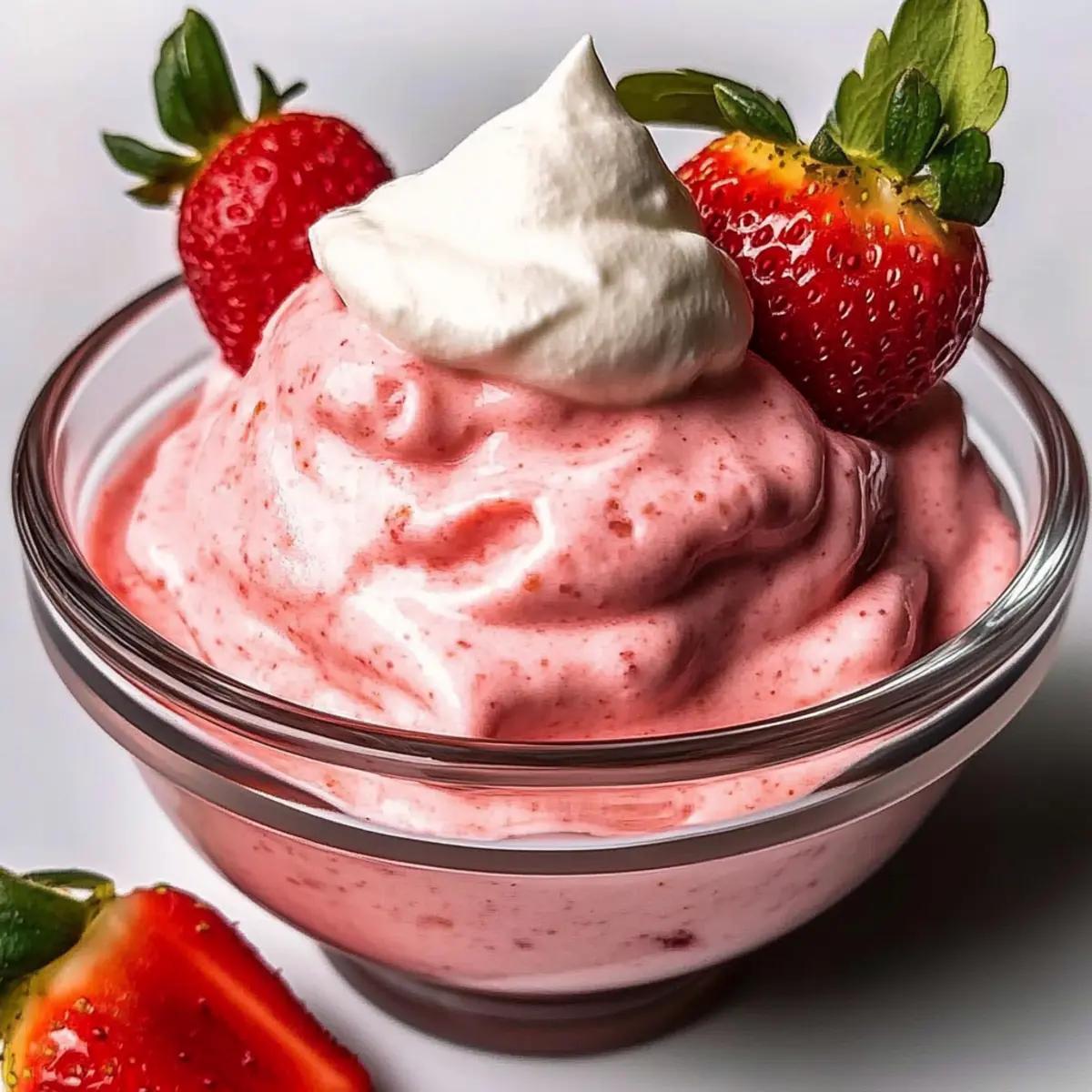 Strawberry Cottage Cheese Mousse