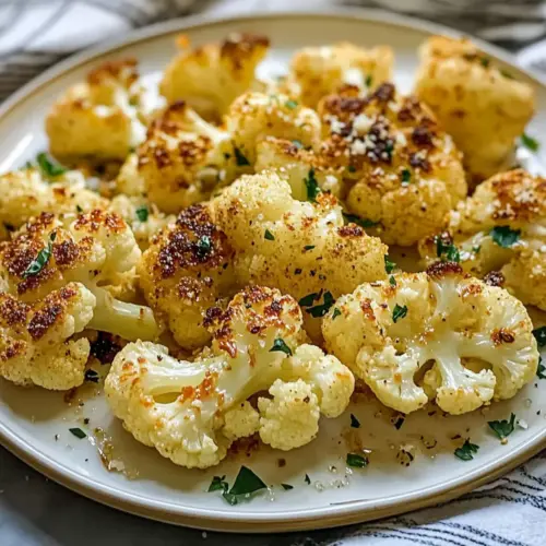 Garlic Butter Roasted Cauliflower
