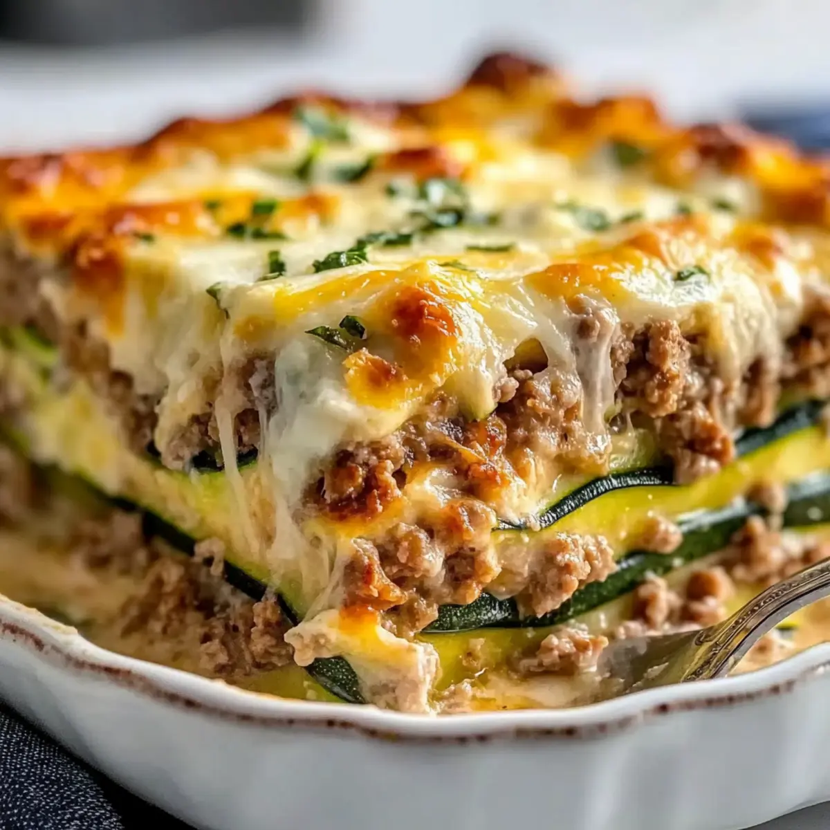 Ground Turkey Zucchini Casserole