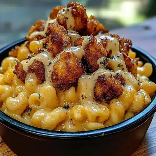 Creamy Honey Pepper Chicken Mac and Cheese