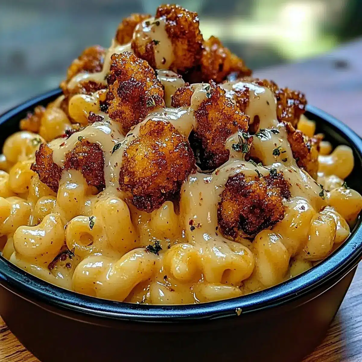 Creamy Honey Pepper Chicken Mac and Cheese