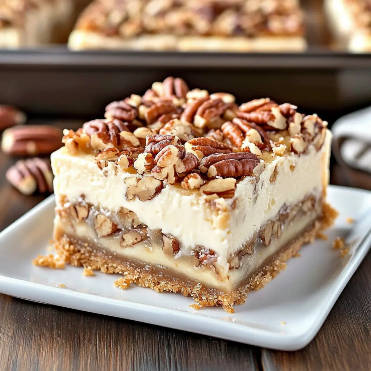 Pecan Pie Cheesecake Bars
