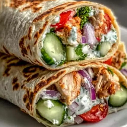 Greek Chicken Wraps