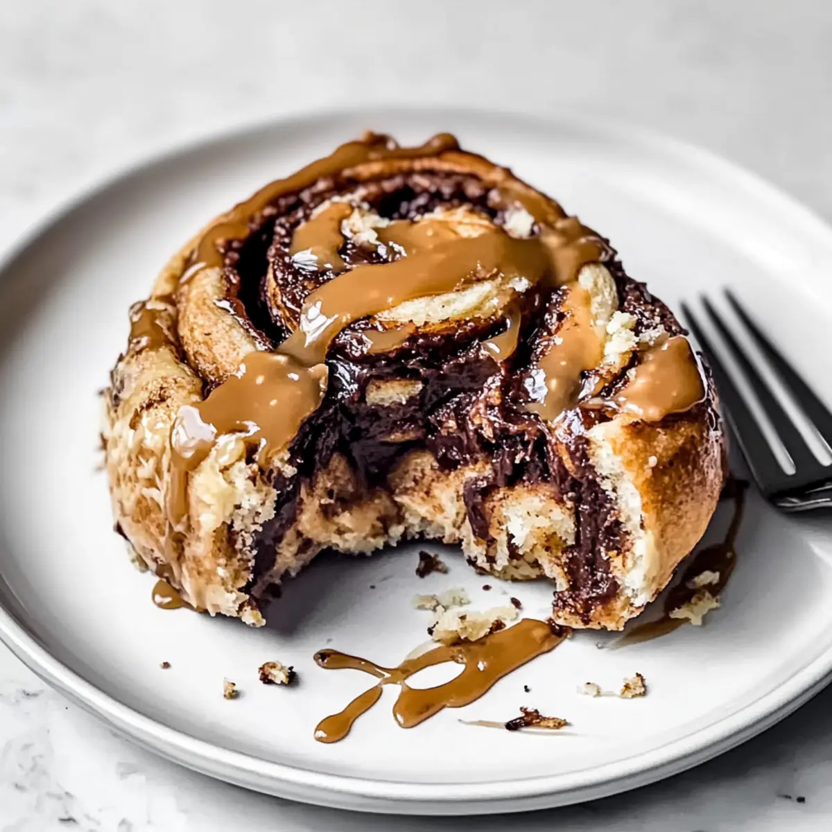 “Snickers” Cinnamon Rolls