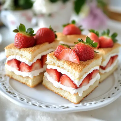 Strawberry Cream Sandwiches