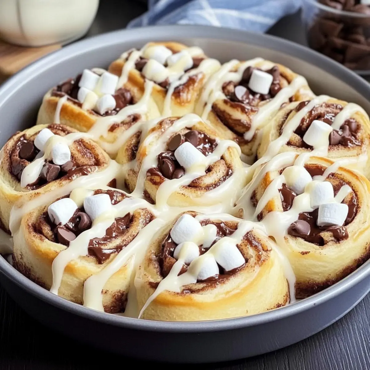 S’mores Cinnamon Rolls