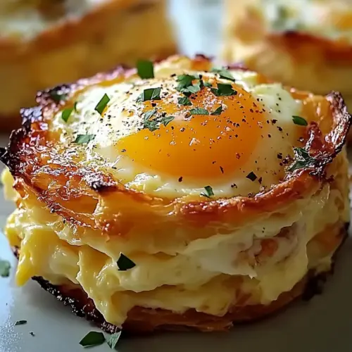 Baked Eggs Napoleon