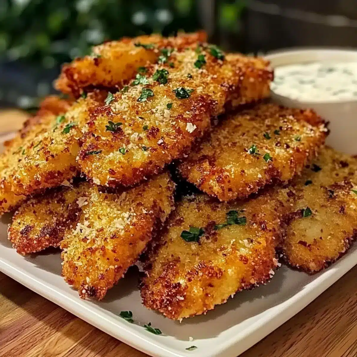 Crispy Air Fryer Parmesan Chicken Tenders