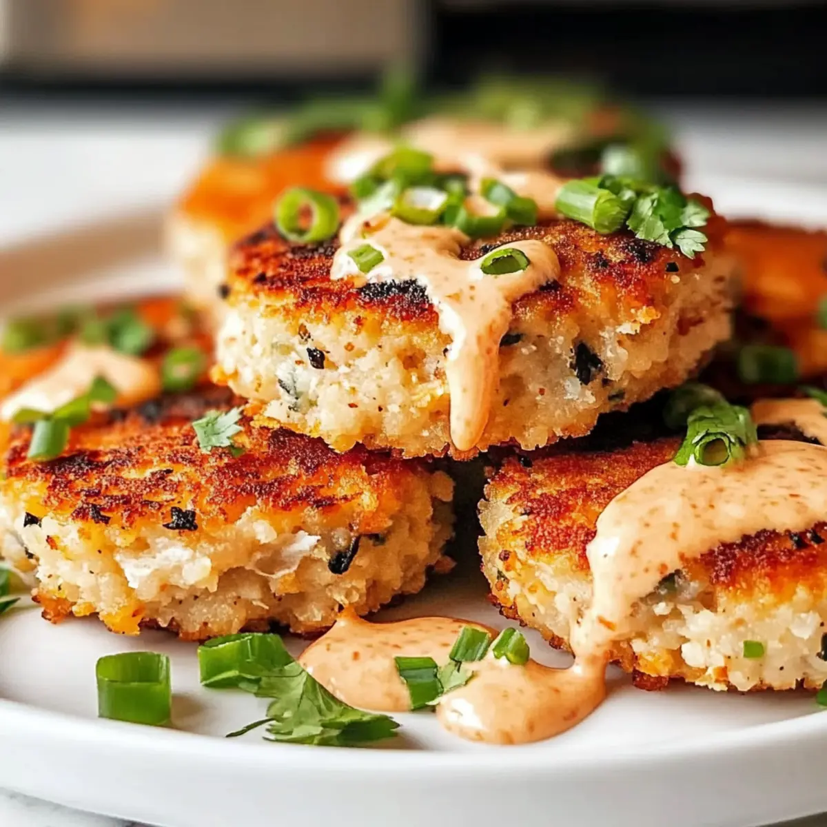 Asian-Style Tuna Cakes with Spicy Mayo