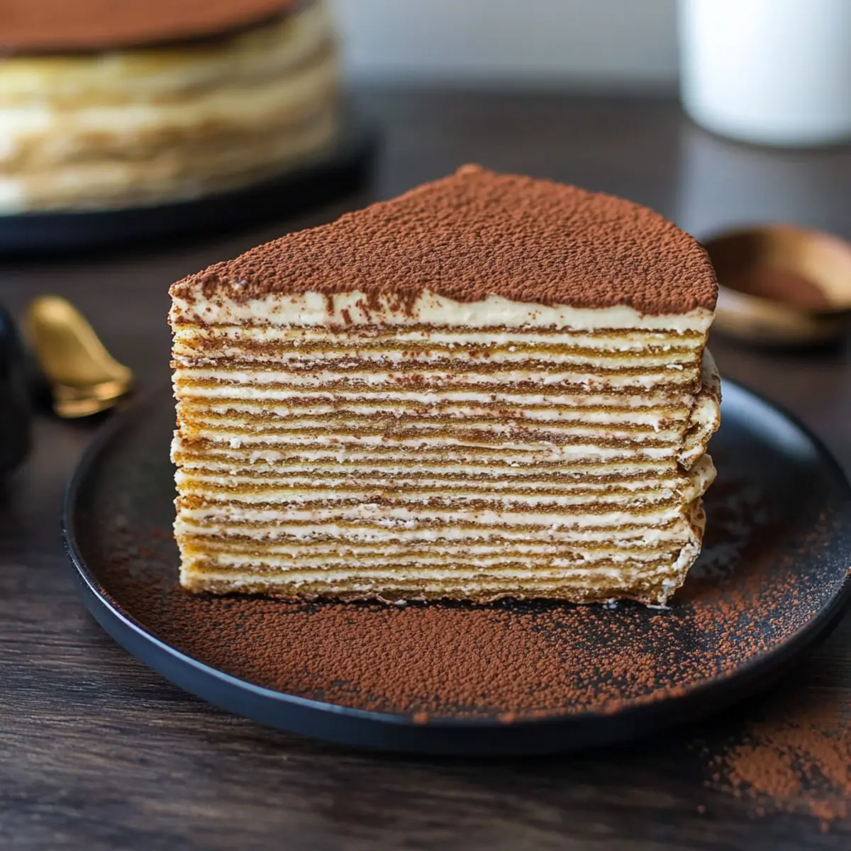 Tiramisu Crepe Cake