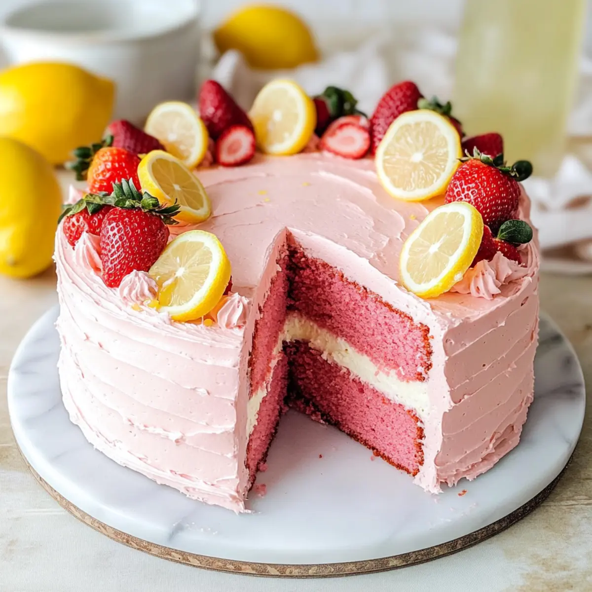 Strawberry Lemon Cake