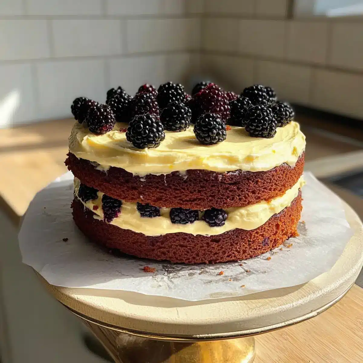 Lemon Blackberry Cake