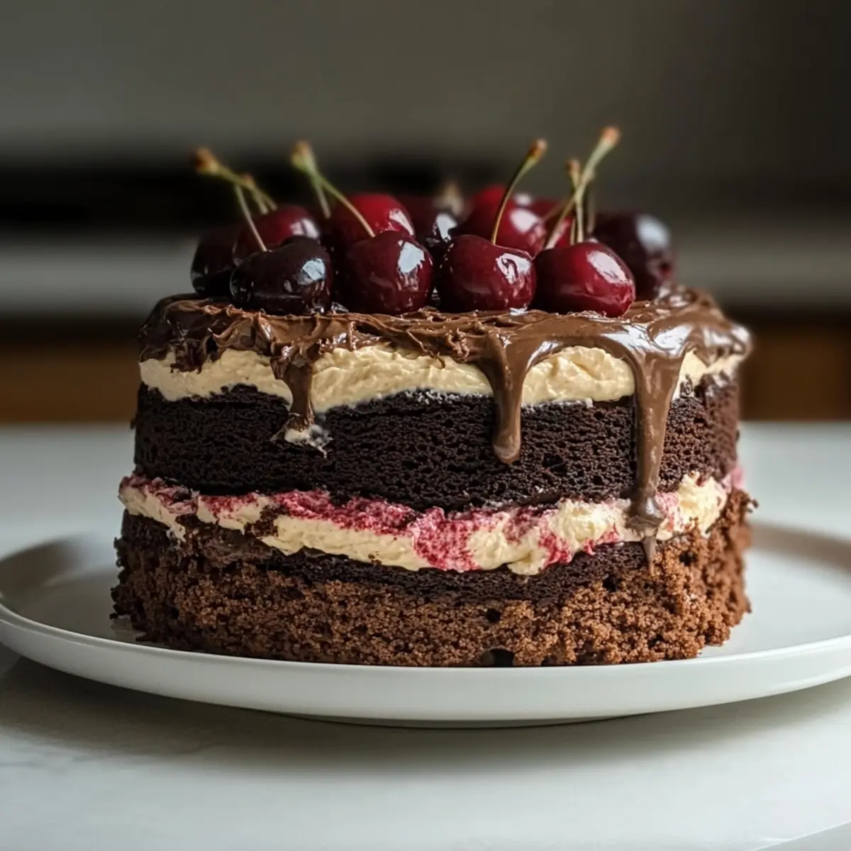 Black Forest-inspired cake