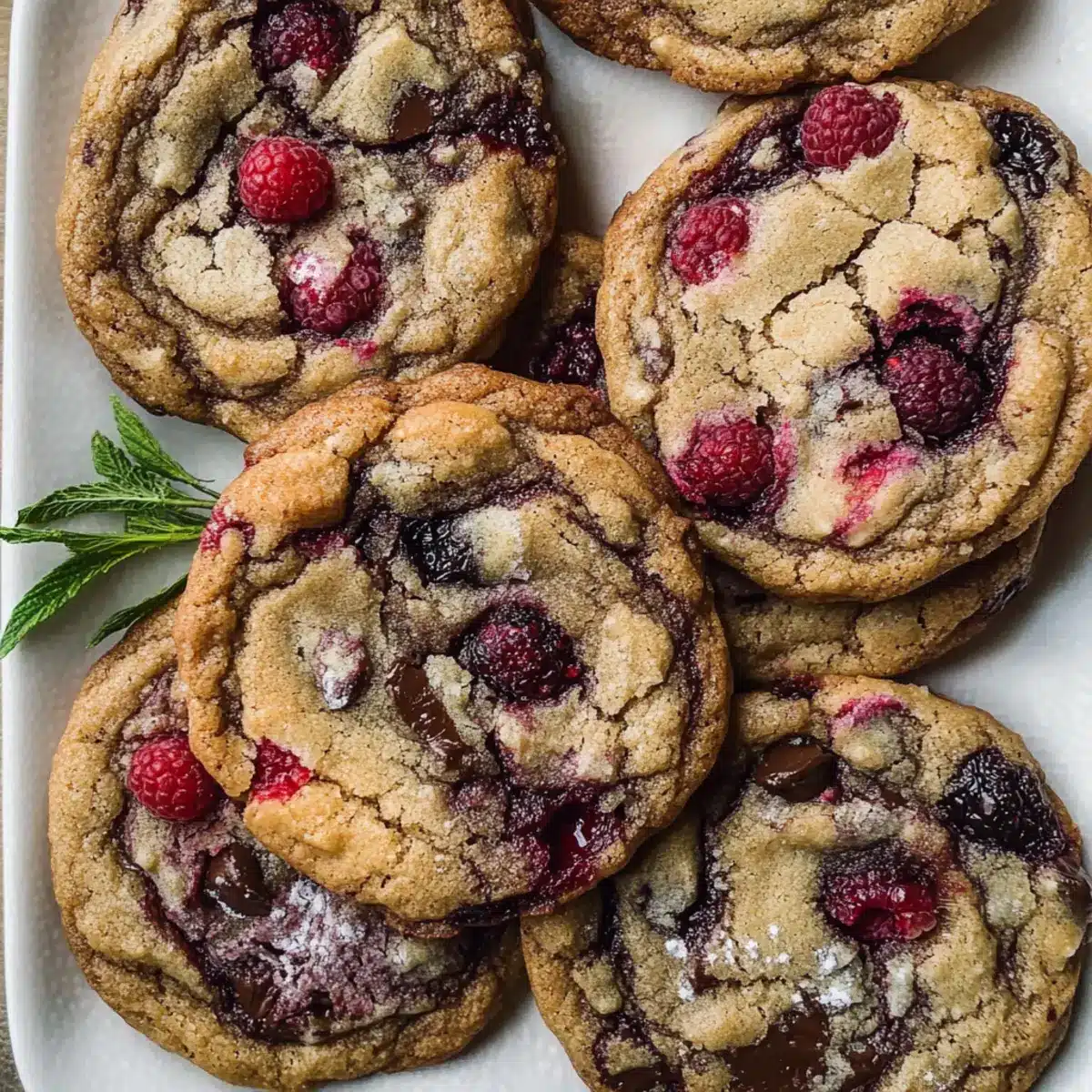 Raspberry Chocolate Chip Cookies