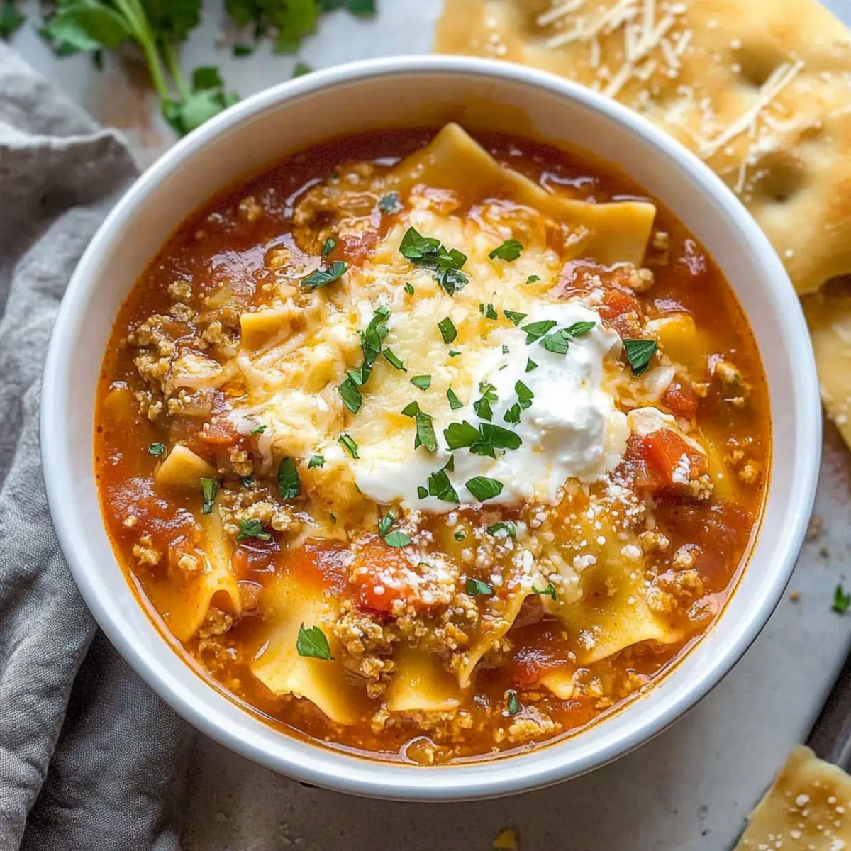Lasagna Soup